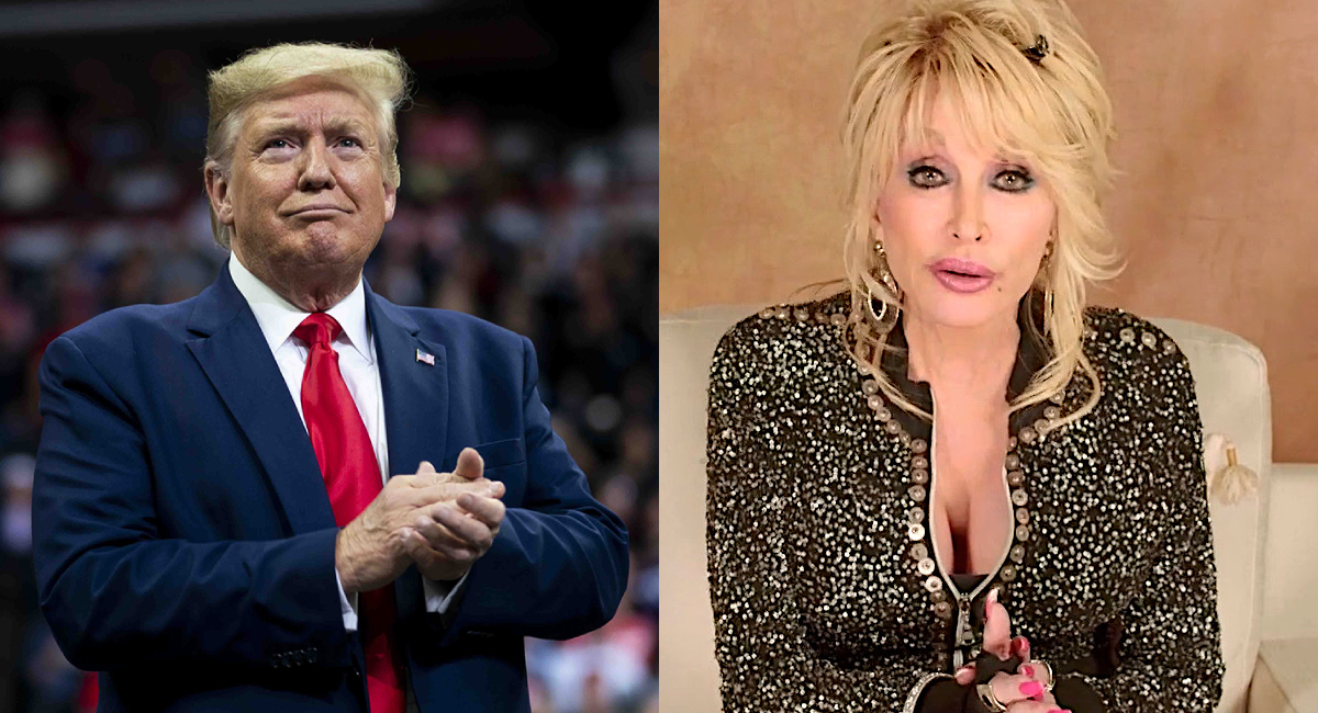 Donald Trump ordena banderas a media asta por muerte de Dolly Parton