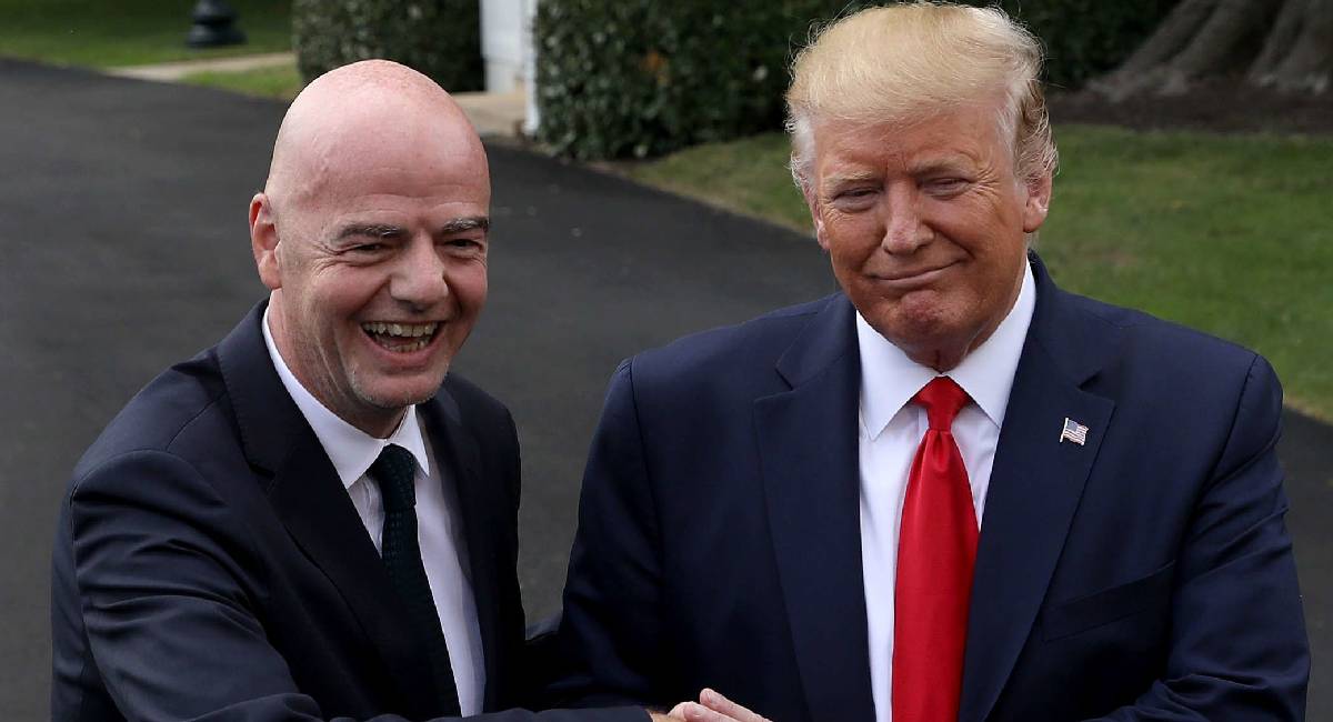 Donald Trump salió en defensa de Infantino y aseguró que debe permanecer como presidente de la FIFA