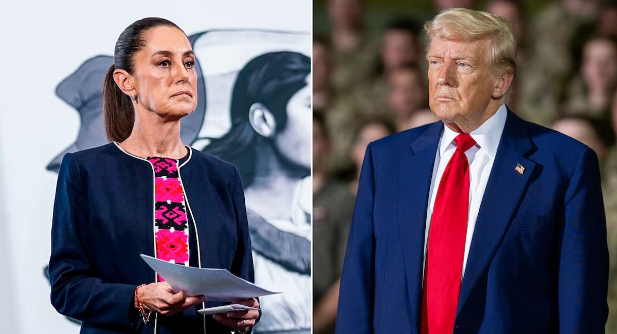 Donald Trump solicita a Claudia Sheinbaum frenar el flujo migratorio antes de llegar a la frontera