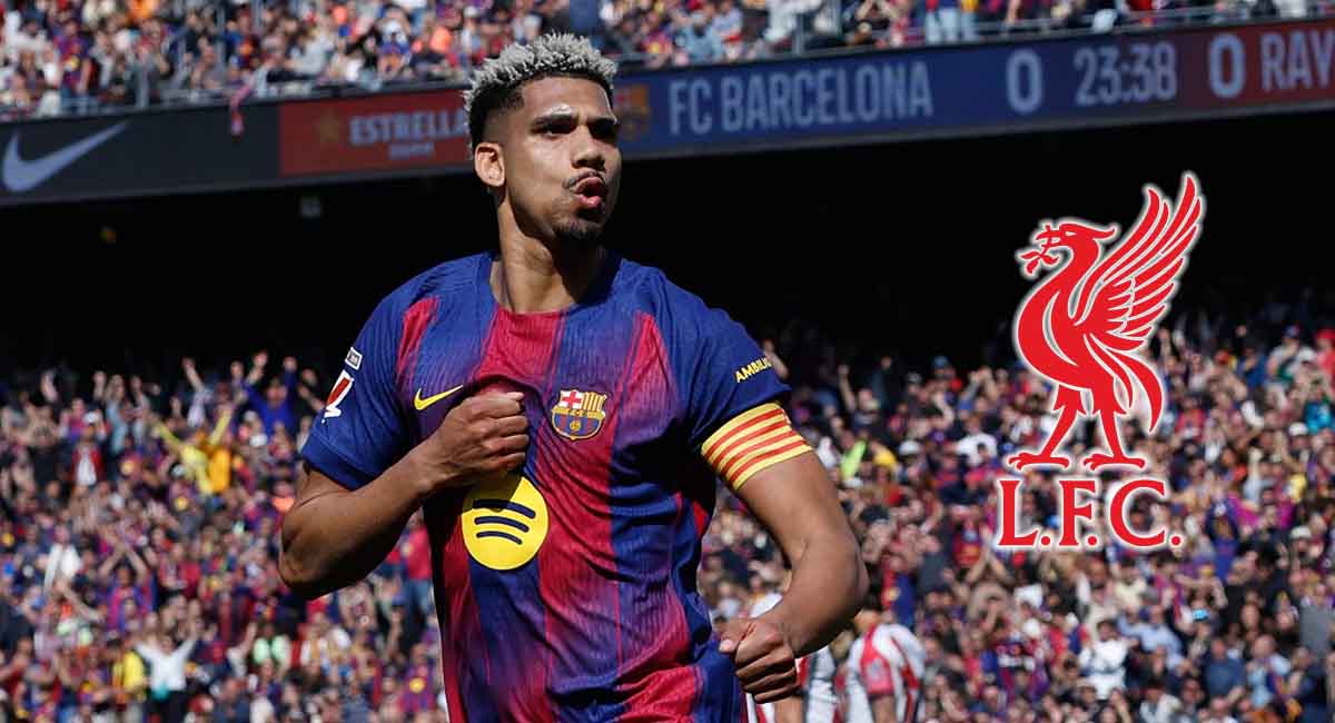 El Barcelona abría alcanzado un acuerdo para ceder a Ronald Araujo al Liverpool por la siguiente temporada