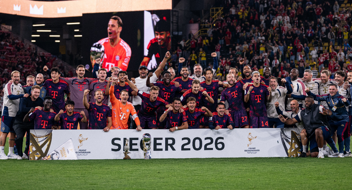 El Bayern Múnich se coronó en la Supercopa de Alemania, levantando el título en la casa del Borussia Dortmund