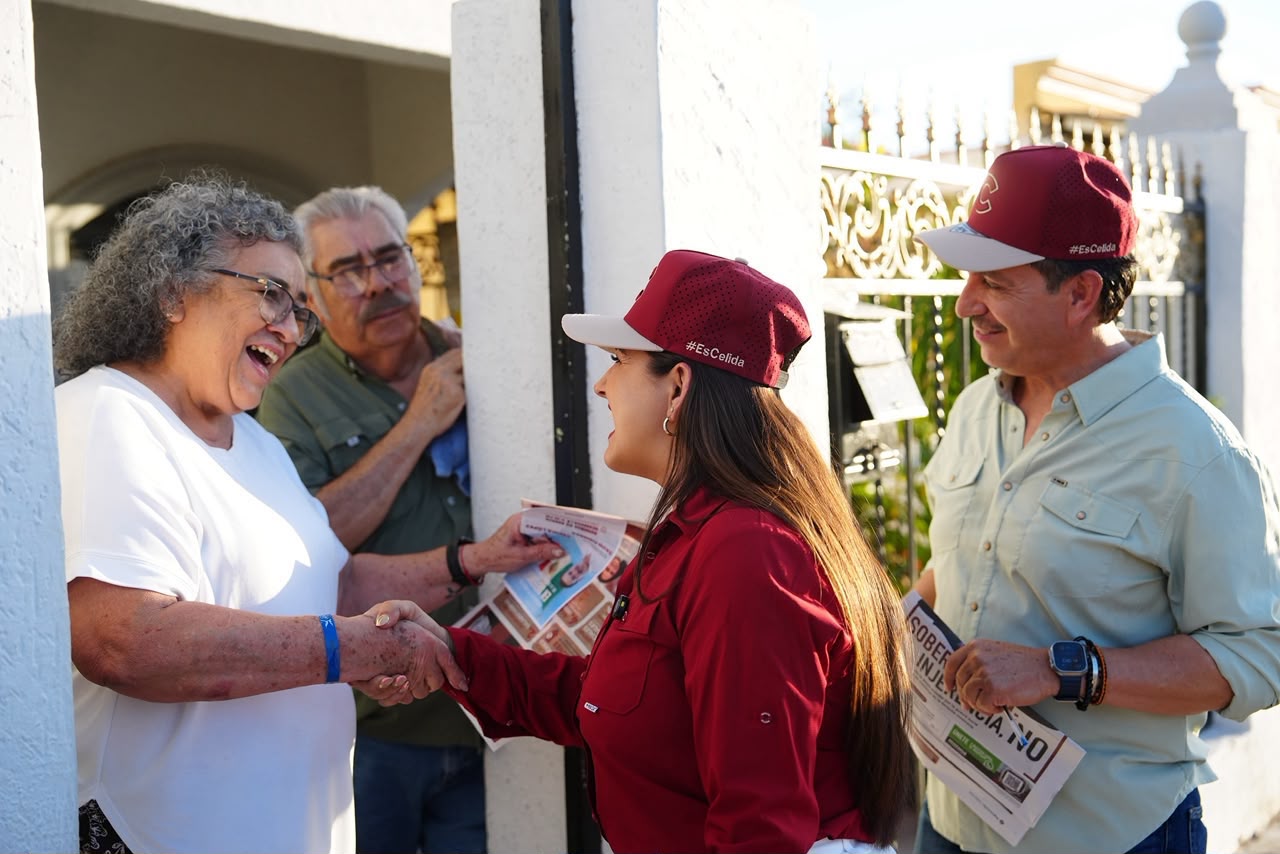 El Choyal respalda la continuidad de la 4T con Celida López durante recorrido en Hermosillo