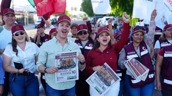 El Choyal respalda la continuidad de la 4T con Celida López durante recorrido en Hermosillo
