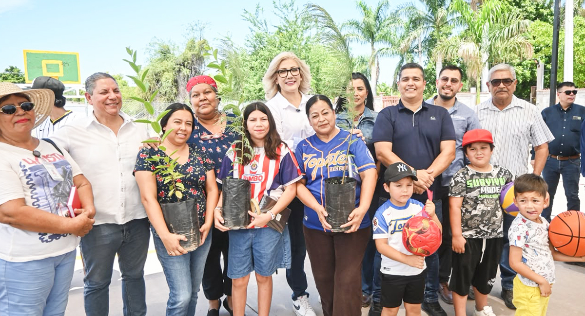 El Henequén estrena cancha rehabilitada y recibirá más de 400 árboles para la comunidad