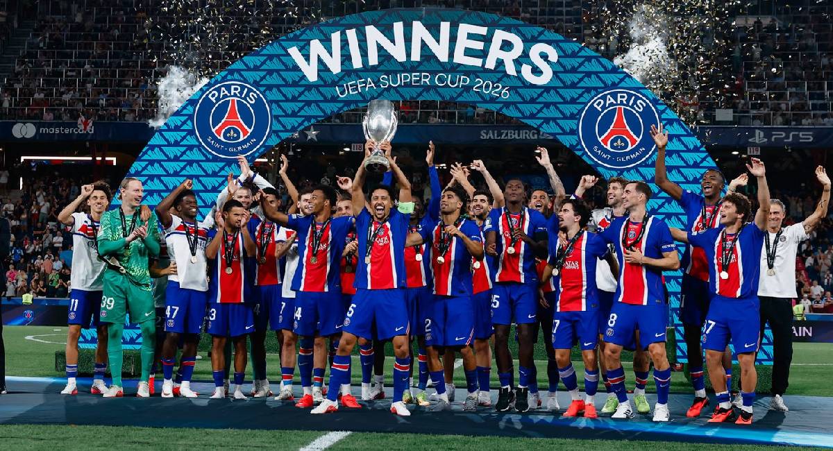 El Paris Saint-Germain logró imponerse ante el Aston Villa y coronarse en la Supercopa de Europa 2026