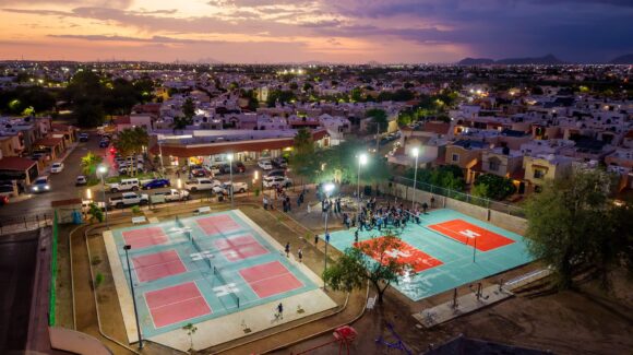 El alcalde Antonio Astiazarán entrega obras del Presupuesto CRECES en el Deportivo Montecarlo