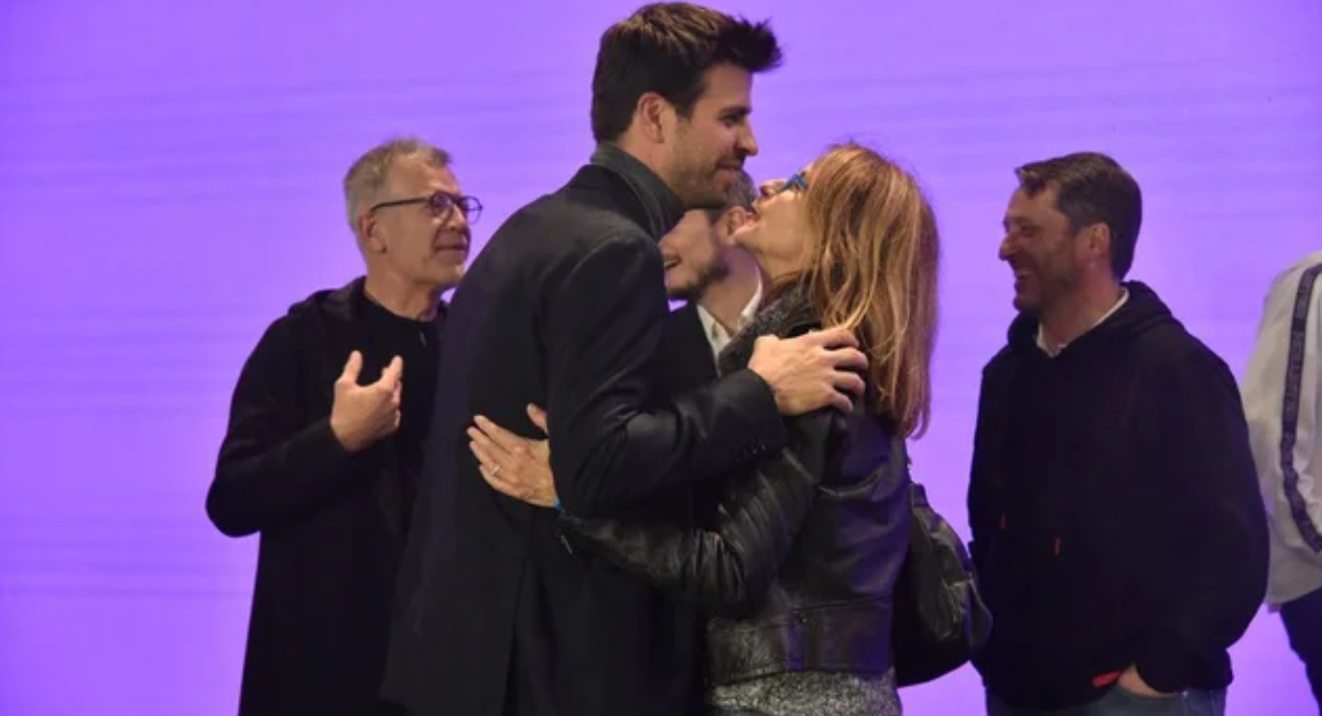 Gerard Piqué con su abuela Lina
