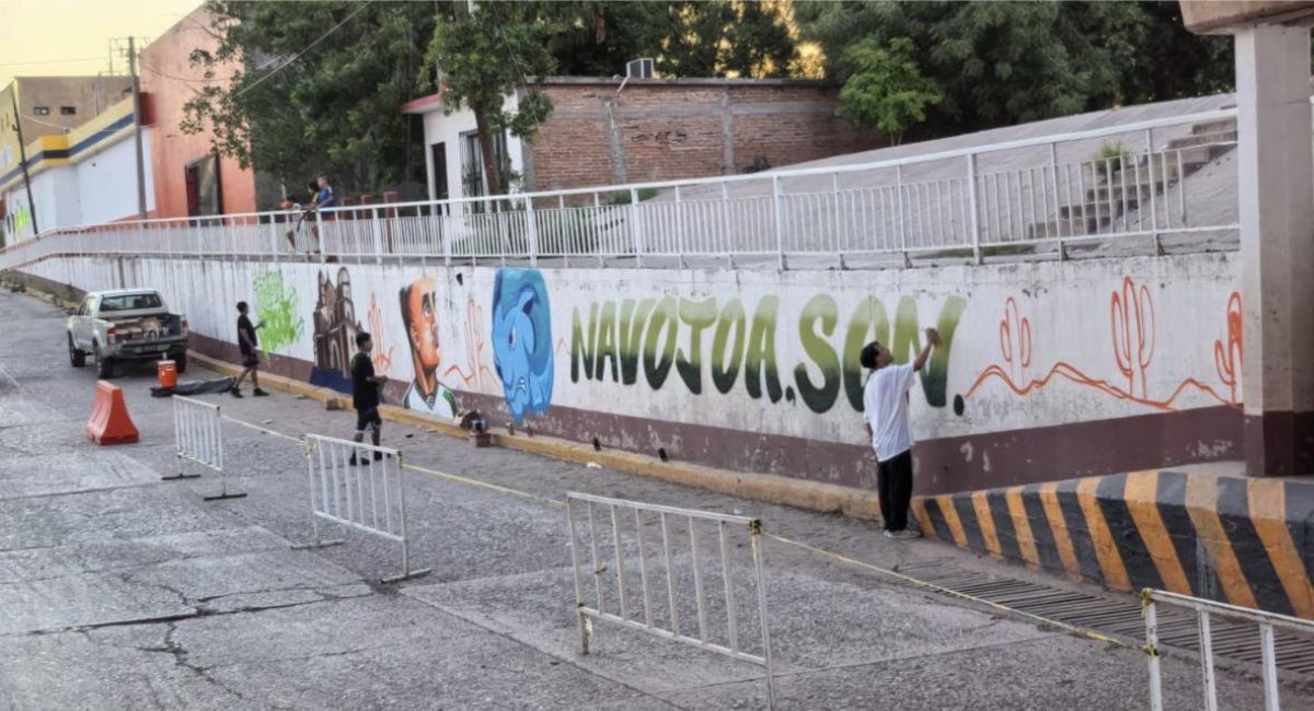 Gobierno de Sonora hace homenaje a Johan Vásquez con mural en Navojoa