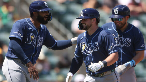 De Este a Oeste; los Rays aplastan a los Athletics y cierran gira con marca perfecta