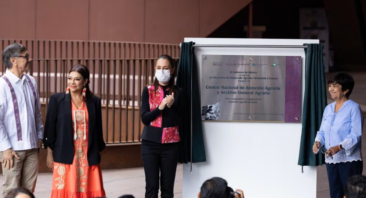 Inaugura Claudia Sheinbaum el Centro Nacional de Atención Agraria; resguarda documentos