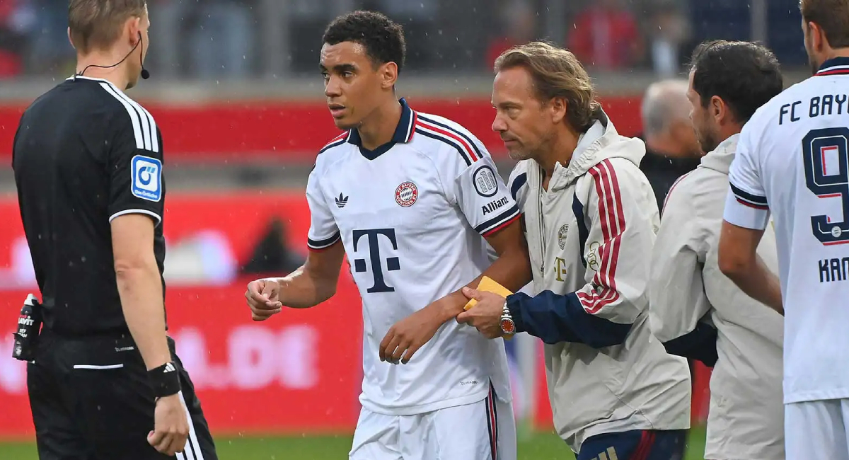 Jamal Musiala sufrió un desmayo durante el partido amistoso del Bayern Múnich, encendiendo las alarmas entorno a su salud