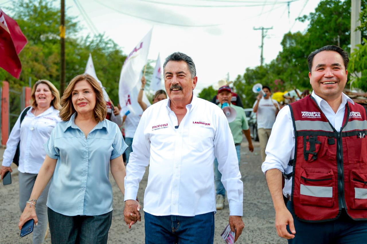 Javier Lamarque recorre Piedra Bola y escucha a vecinos de Hermosillo