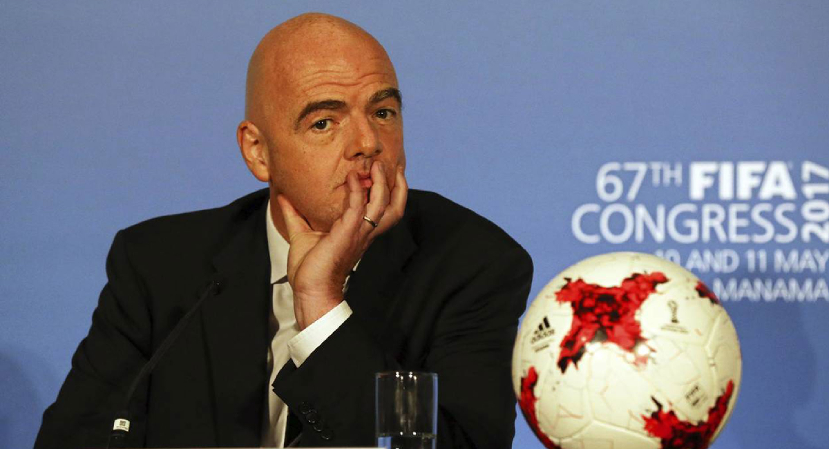 La Federación Italiana de Futbol notificó que retiraron el apoyo a la candidatura de Infantino para reelegirse en la FIFA