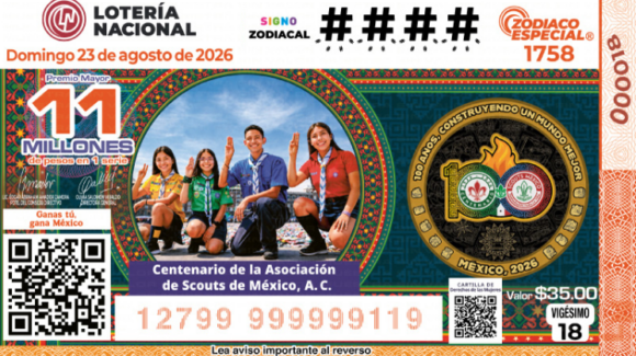 Lista COMPLETA de GANADORES Sorteo Zodiaco Especial No. 1758 de Lotería Nacional, HOY domingo 23 de agosto