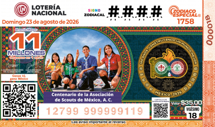 Lista COMPLETA de GANADORES Sorteo Zodiaco Especial No. 1758 de Lotería Nacional, HOY domingo 23 de agosto