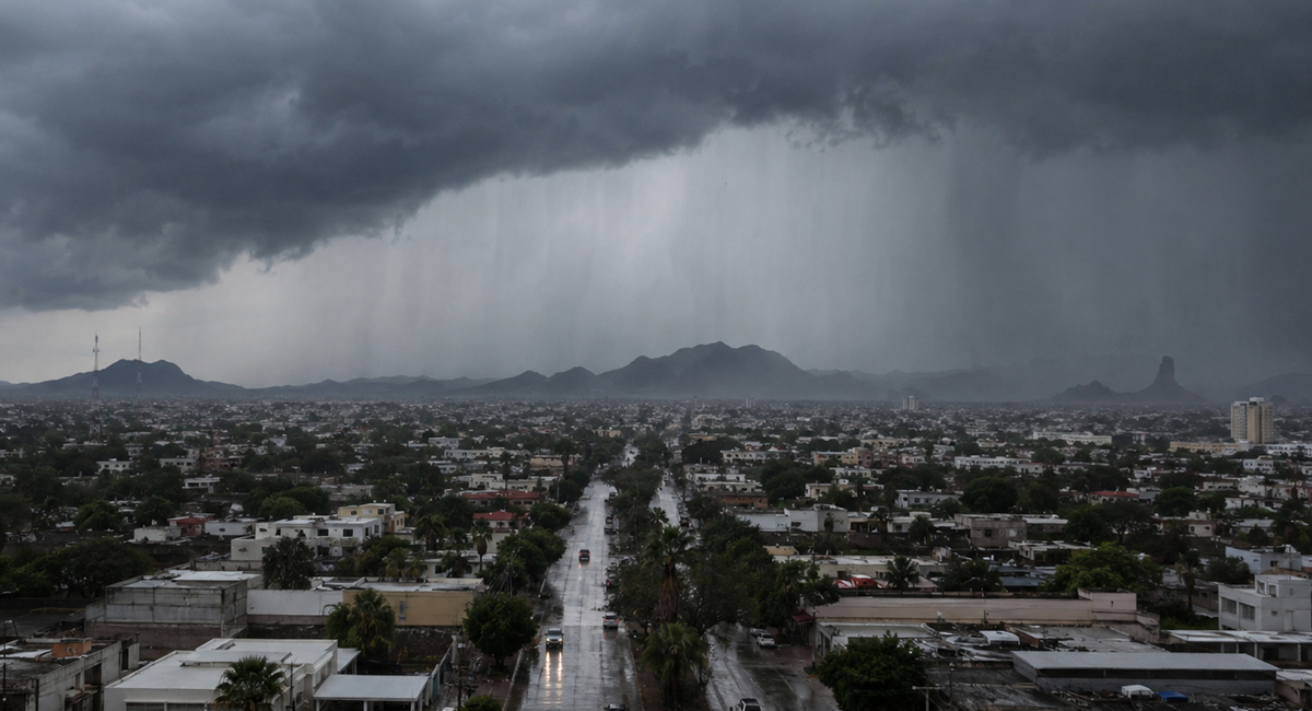 Lluvias y tormentas se quedan en Sonora; así estará el clima esta noche de jueves 13 de agosto