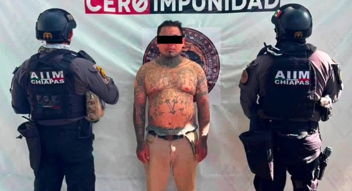 Lo buscaban en El Salvador: Cae en Chiapas ‘Little Man’, presunto mando de la Mara Salvatrucha