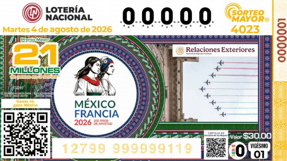 Lotería Nacional: Ganadores del Sorteo Mayor No. 4023 del martes 4 de agosto de 2026