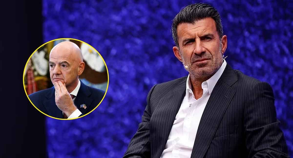 Luis Figo se sumó a la lista de detractores de Gianni Infantino y exigió su renuncia inmediata a la presidencia de la FIFA