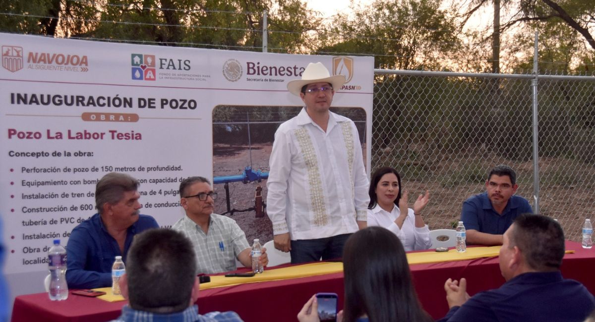Navojoenses de Tierra Blanca ven cumplida su demanda de agua con un pozo totalmente nuevo
