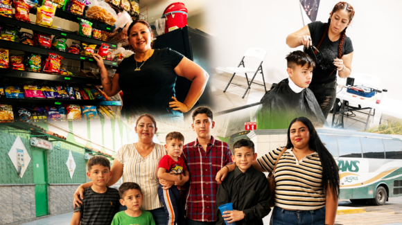 Nayeli Aguilar, una madre que enfrenta cada día con trabajo para sacar adelante a su familia
