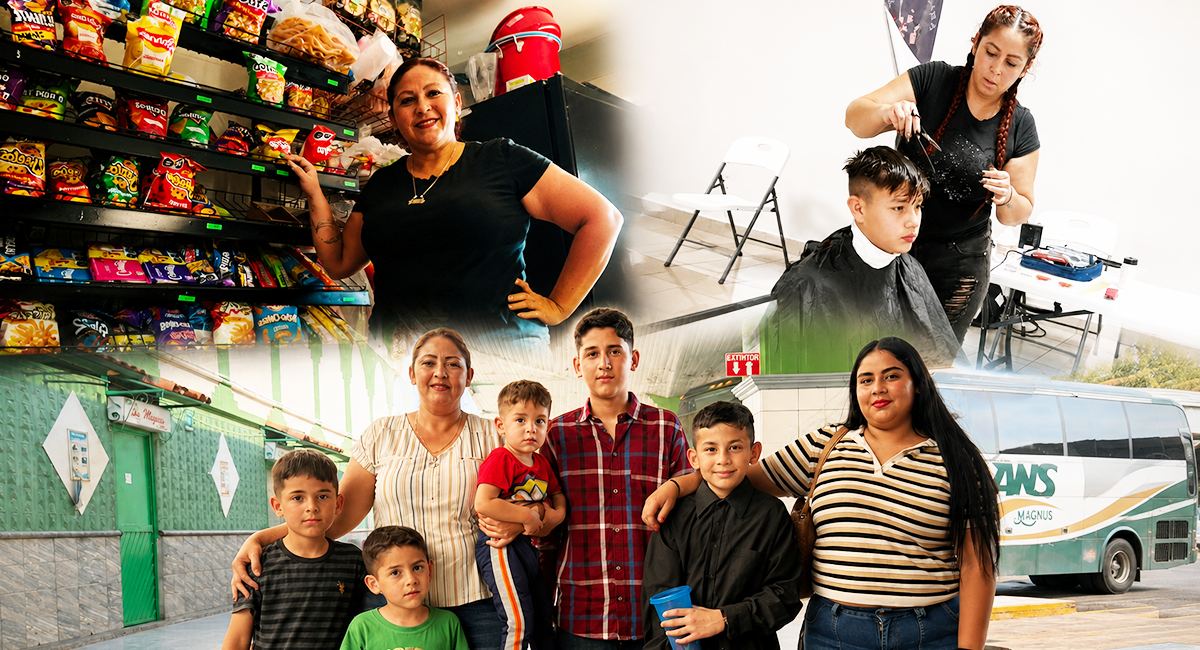 Nayeli Aguilar, una madre que enfrenta cada día con trabajo para sacar adelante a su familia