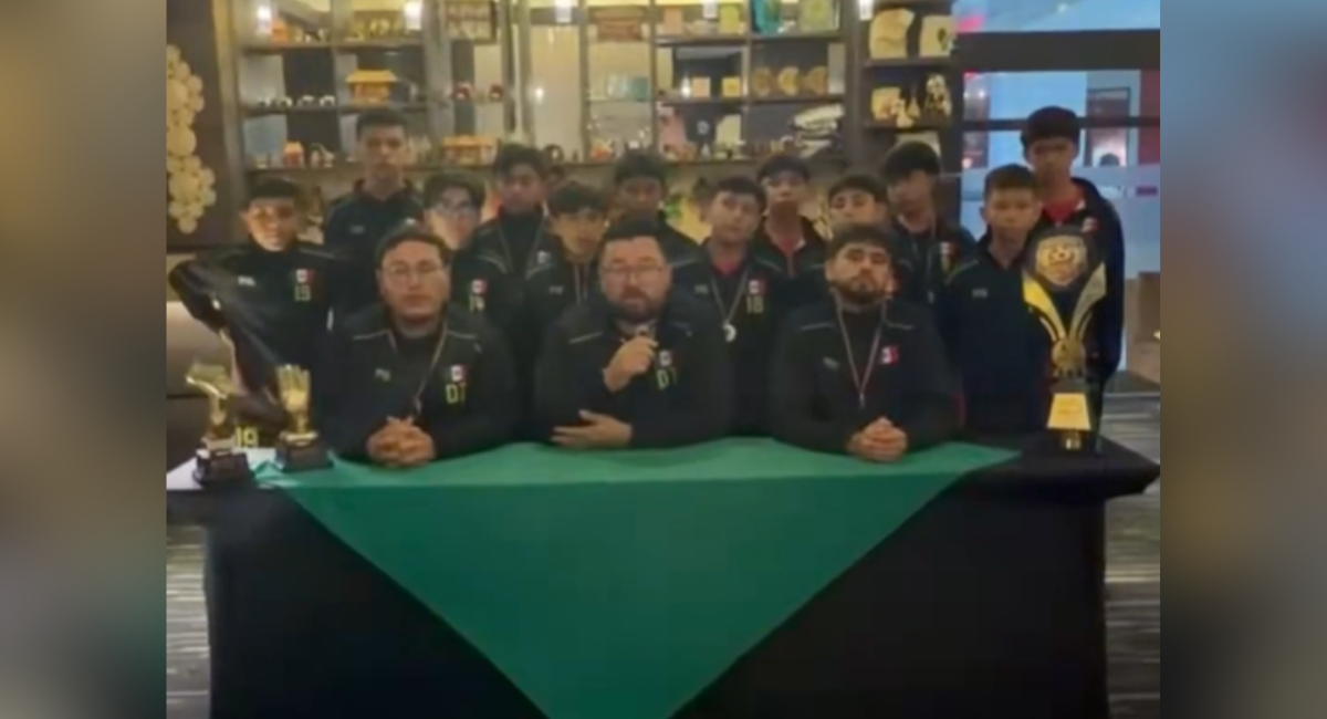 Niños futbolistas de Tijuana quedan varados en Colombia tras terremoto; piden volver a México