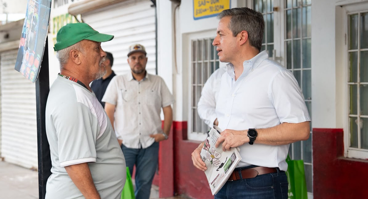 Omar Del Valle Colosio recorre Nuevo Hermosillo y acompaña el noveno aniversario de su tianguis