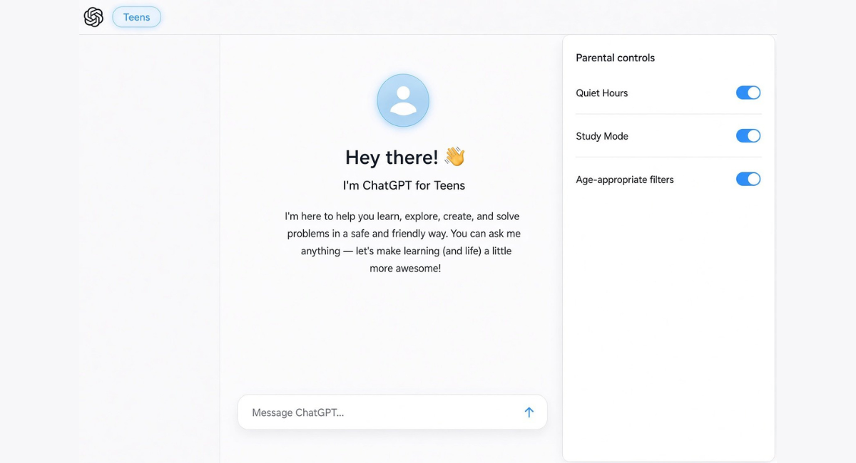 OpenAI lanza ChatGPT para adolescentes: Incorpora filtros de seguridad y controles parentales