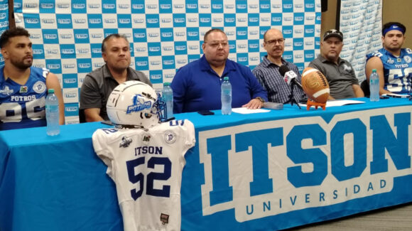 Potros del Itson presentan su equipo para disputar la Liga Mayor de futbol americano de Onefa