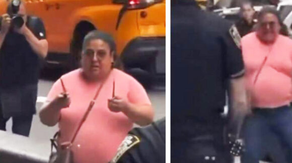 VIDEO: Policía de Nueva York dispara contra mujer hispana que apuñaló a dos personas en Time Square