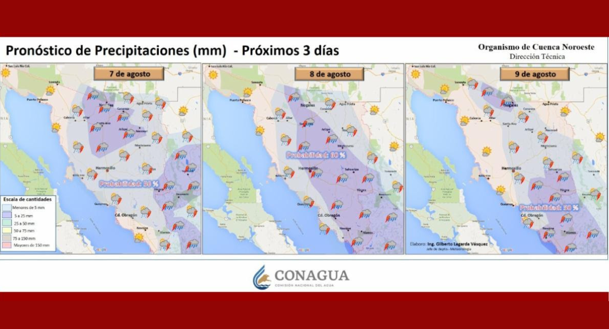 Protección Civil llama a prevenir ante pronóstico de tormentas en el norte y la sierra de Sonora