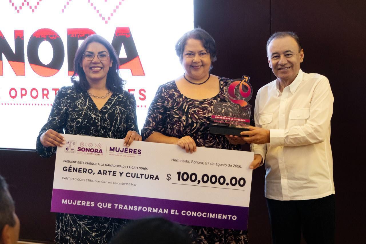 Reconoce Durazo a tres mujeres investigadoras por transformar Sonora desde la ciencia