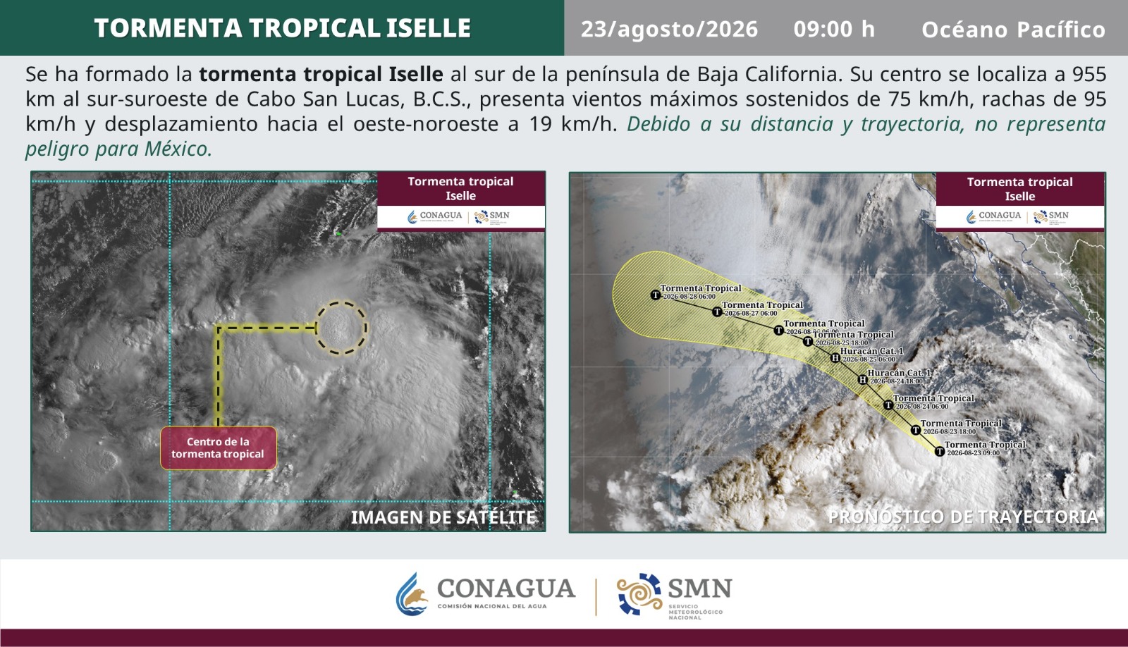 Se esperan más lluvias para el sur de Sonora durante esta semana Conagua
