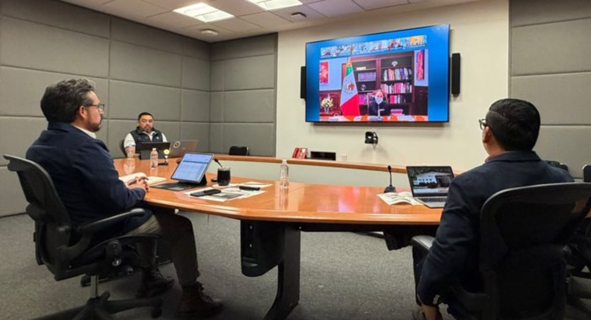 Sheinbaum reaparece en una videoconferencia con directivos del IMSS, a pesar de estar enferma de gripe