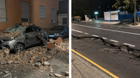VIDEO: Sismo de magnitud 5 en Andalucía, España, causa destrozos y provoca evacuaciones de emergencia