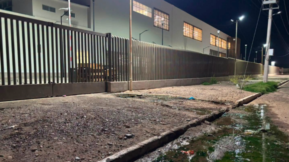 Solucionan problema de drenaje colapsado en el nuevo Hospital del IMSS en Navojoa