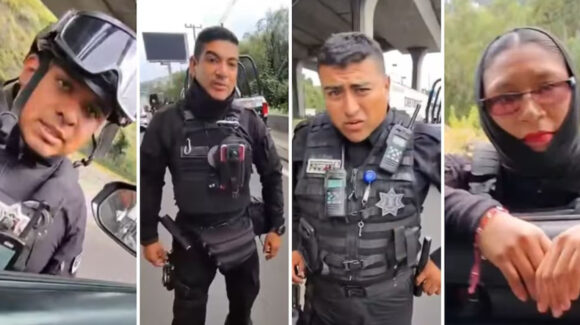 Suspenden a cuatro policías municipales de Edomex tras difundirse video donde amenazan a conductor