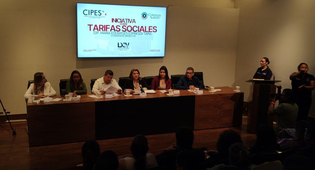 Proponen crear una Ley de Tarifas Sociales para apoyar a sectores vulnerables en Sonora