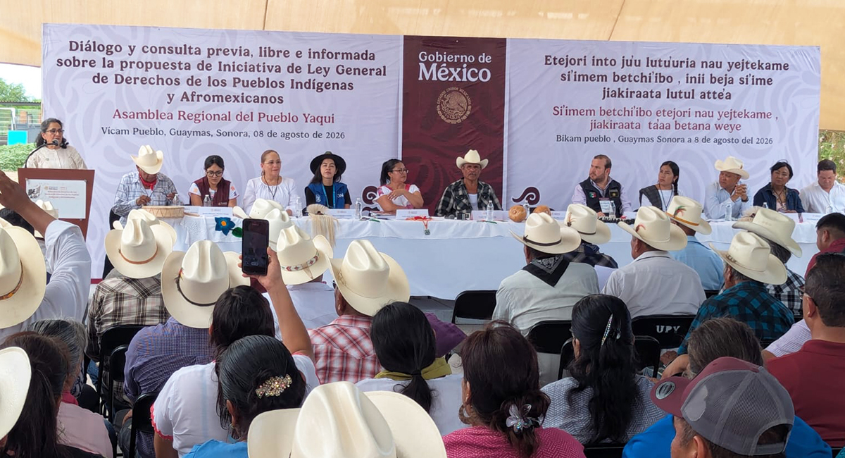 Territorio Yaqui forma parte de consulta para construir nueva Ley de Derechos Indígenas en México
