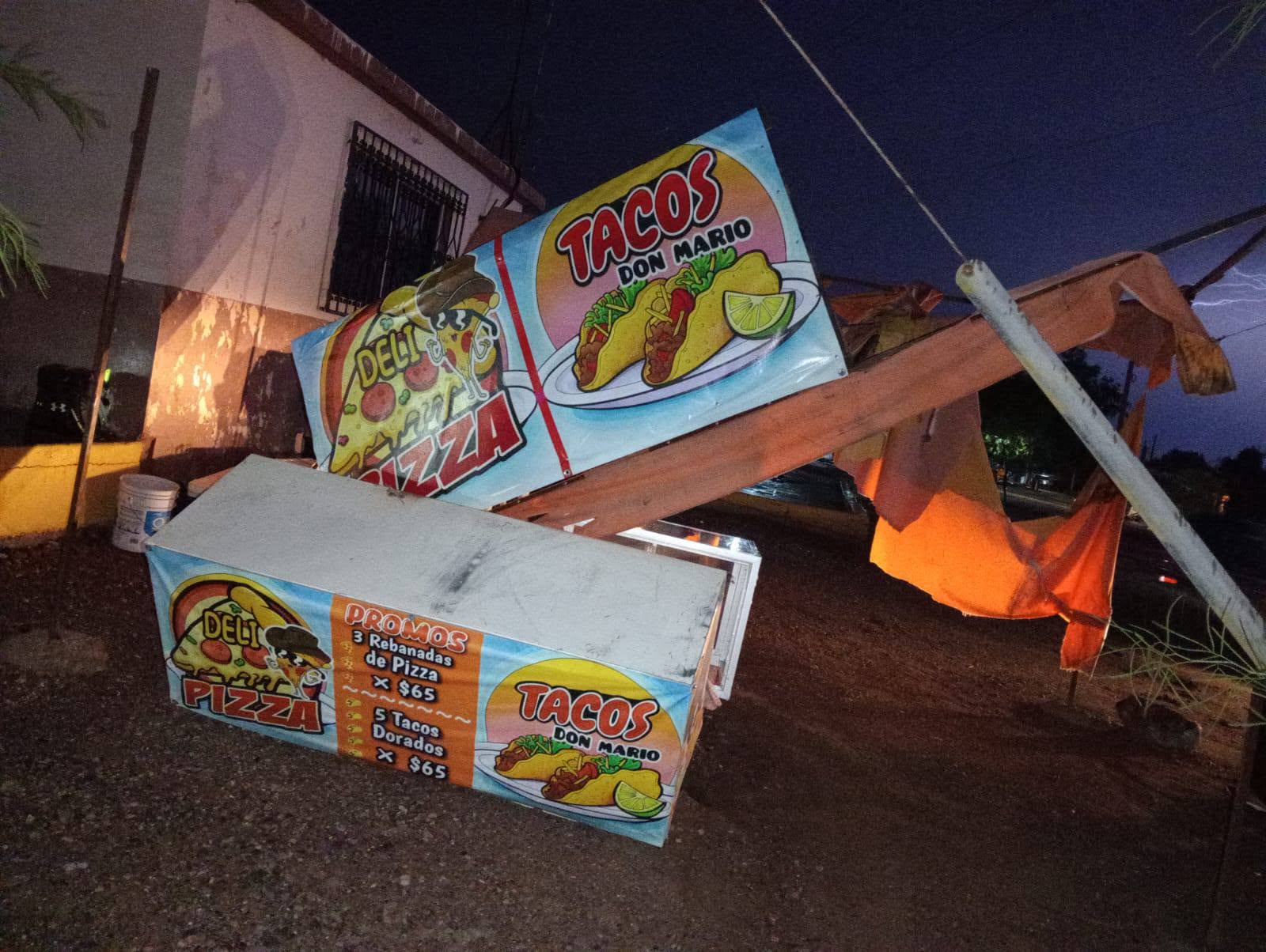 Tormenta causa estragos en Guaymas y Empalme; deja cortes de luz y daños