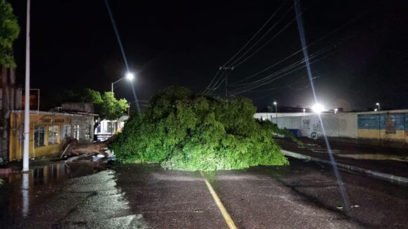 Tormenta causa estragos en Guaymas y Empalme; deja cortes de luz y daños