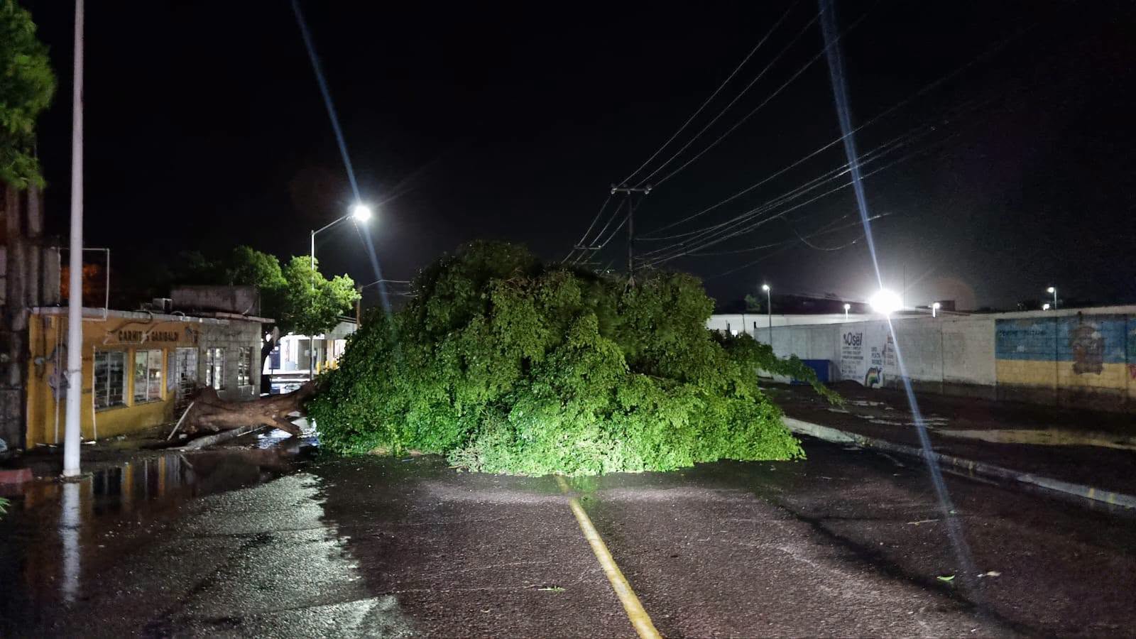 Tormenta causa estragos en Guaymas y Empalme; deja cortes de luz y daños