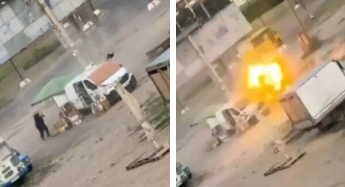 Ucrania denuncia crimen de guerra y difunde VIDEO donde dron ruso ataca a comerciante ambulante