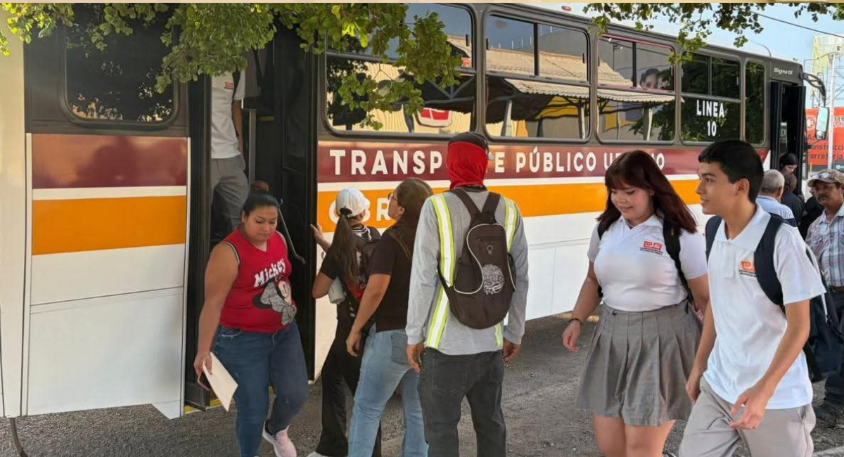 Garantizan suficientes camiones públicos para los estudiantes en Hermosillo