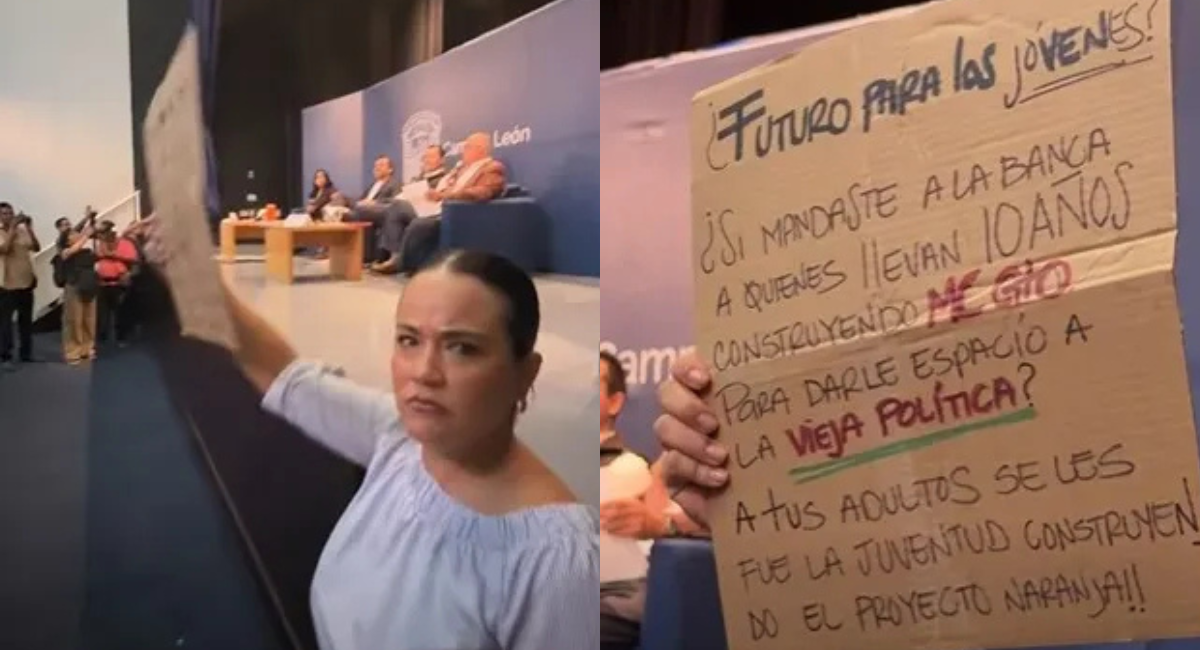 VIDEO: ¡Tensión en MC! Protestan contra Jorge Máynez durante la presentación de su nuevo libro