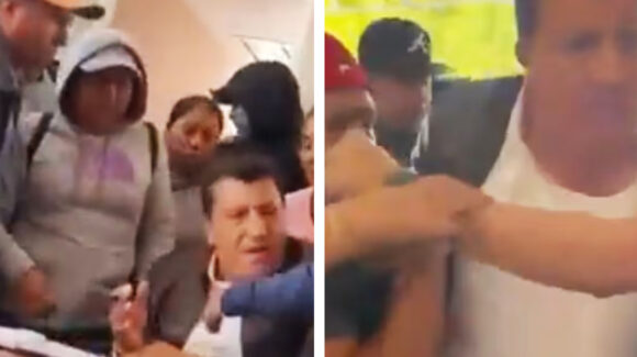 VIDEO: Vecinos molestos confrontan a alcalde en Hidalgo y lo sacan a empujones del ayuntamiento