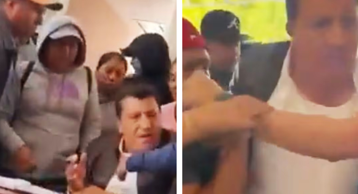 VIDEO: Vecinos molestos confrontan a alcalde en Hidalgo y lo sacan a empujones del ayuntamiento
