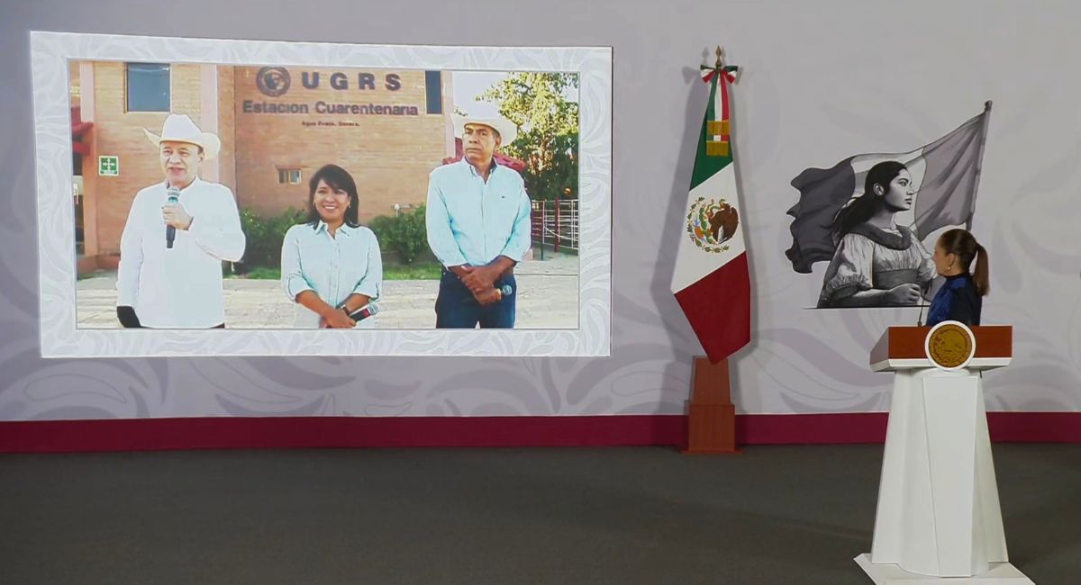 Durazo informa a Sheinbaum sobre las condiciones sanitarias de Sonora ante la reapertura de la frontera al ganado mexicano