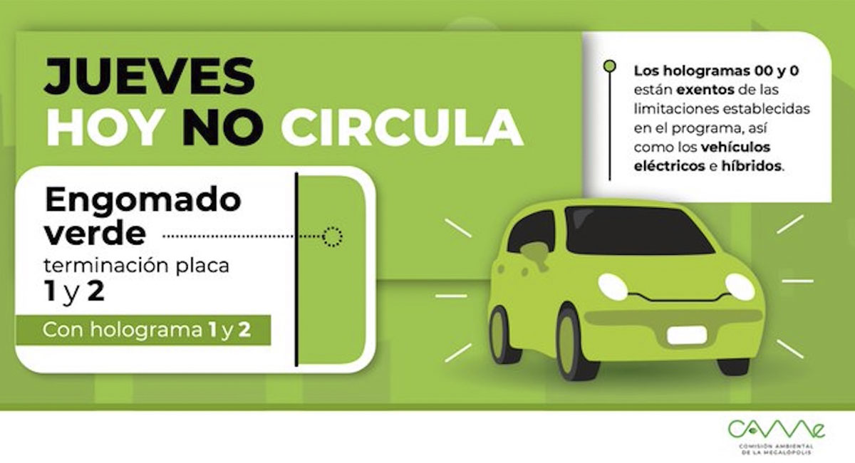 Conoce los detalles del programa Hoy No Circula. Foto: CAMe